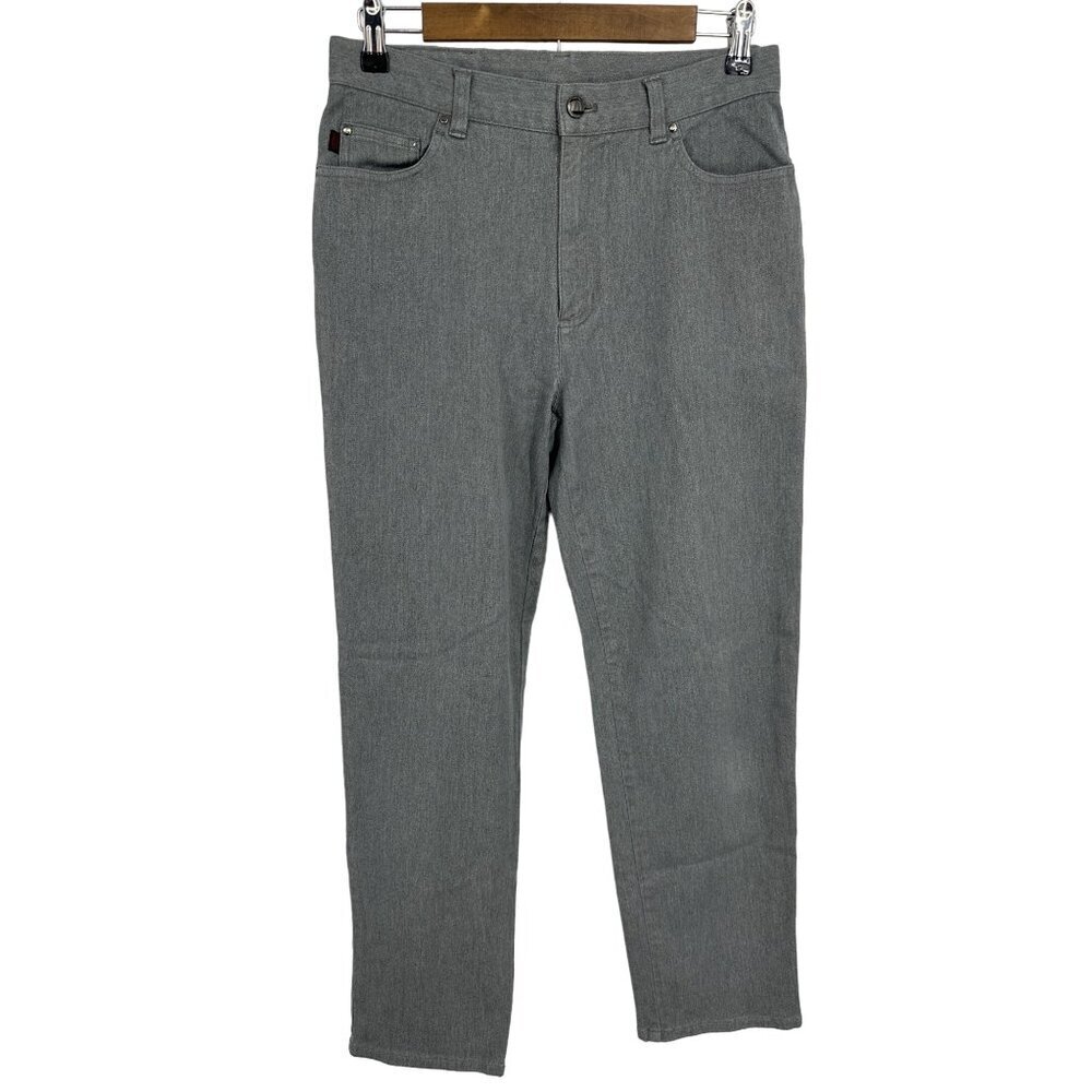 Lauren Jeans Co. Classic Staight Jeans in‎ Gray Ralph Lauren Women's Size 8